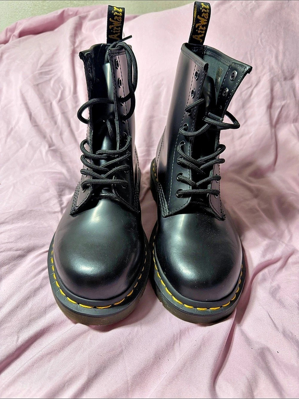 Dr. Martens 1460 Smooth Leather Boots Smooth Leather Black Combat Boots
